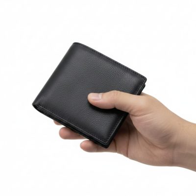 Derissa Deri Yan Model Deri Cüzdan Siyah4